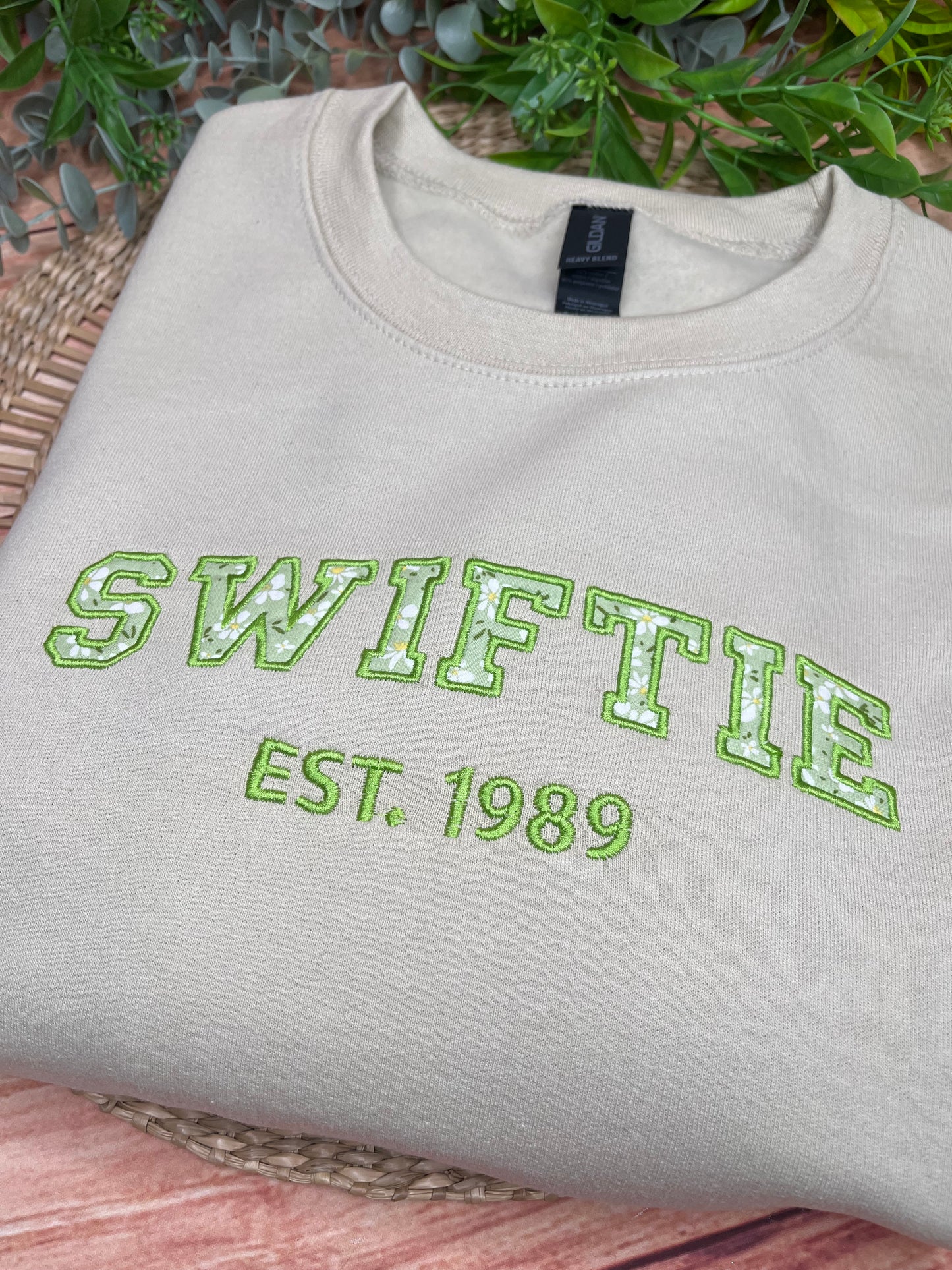 SWIFTIE TAYLOR SWIFT INSPIRED EMBROIDERED SWEATSHIRT (Copy)