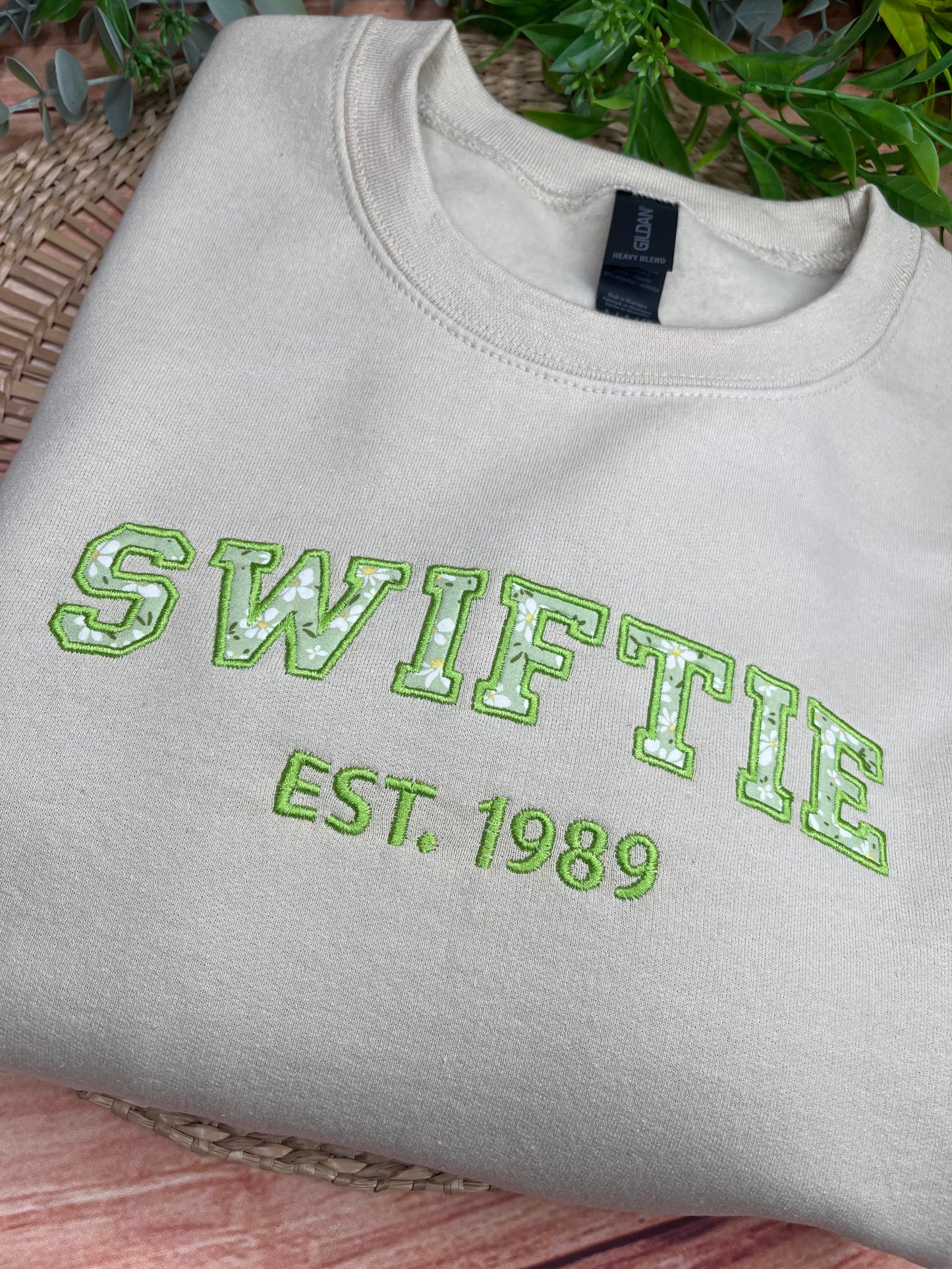 SWIFTIE TAYLOR SWIFT INSPIRED EMBROIDERED SWEATSHIRT (Copy)