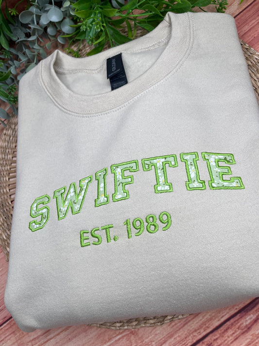 SWIFTIE TAYLOR SWIFT INSPIRED EMBROIDERED SWEATSHIRT (Copy)