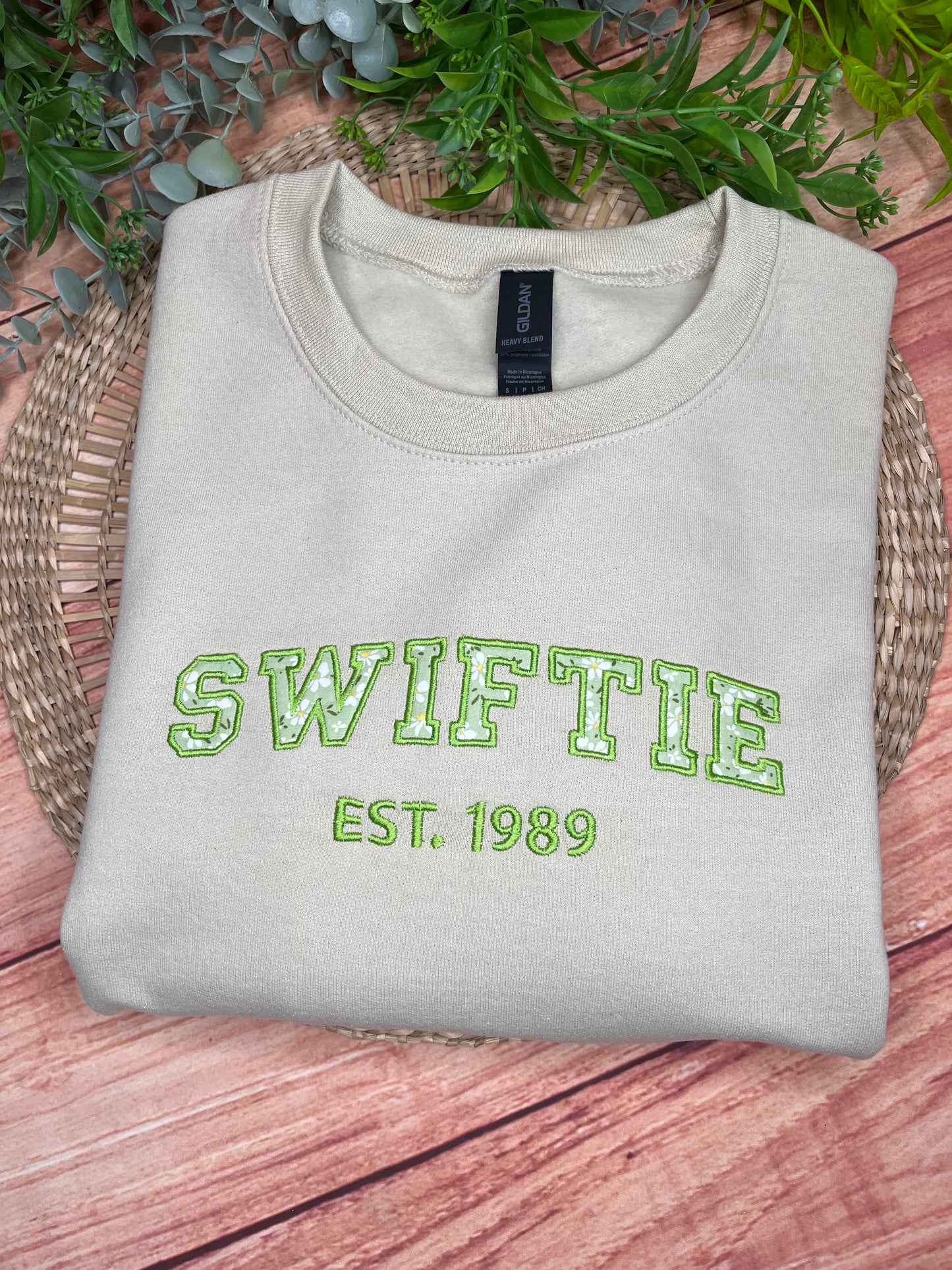 SWIFTIE TAYLOR SWIFT INSPIRED EMBROIDERED SWEATSHIRT (Copy)