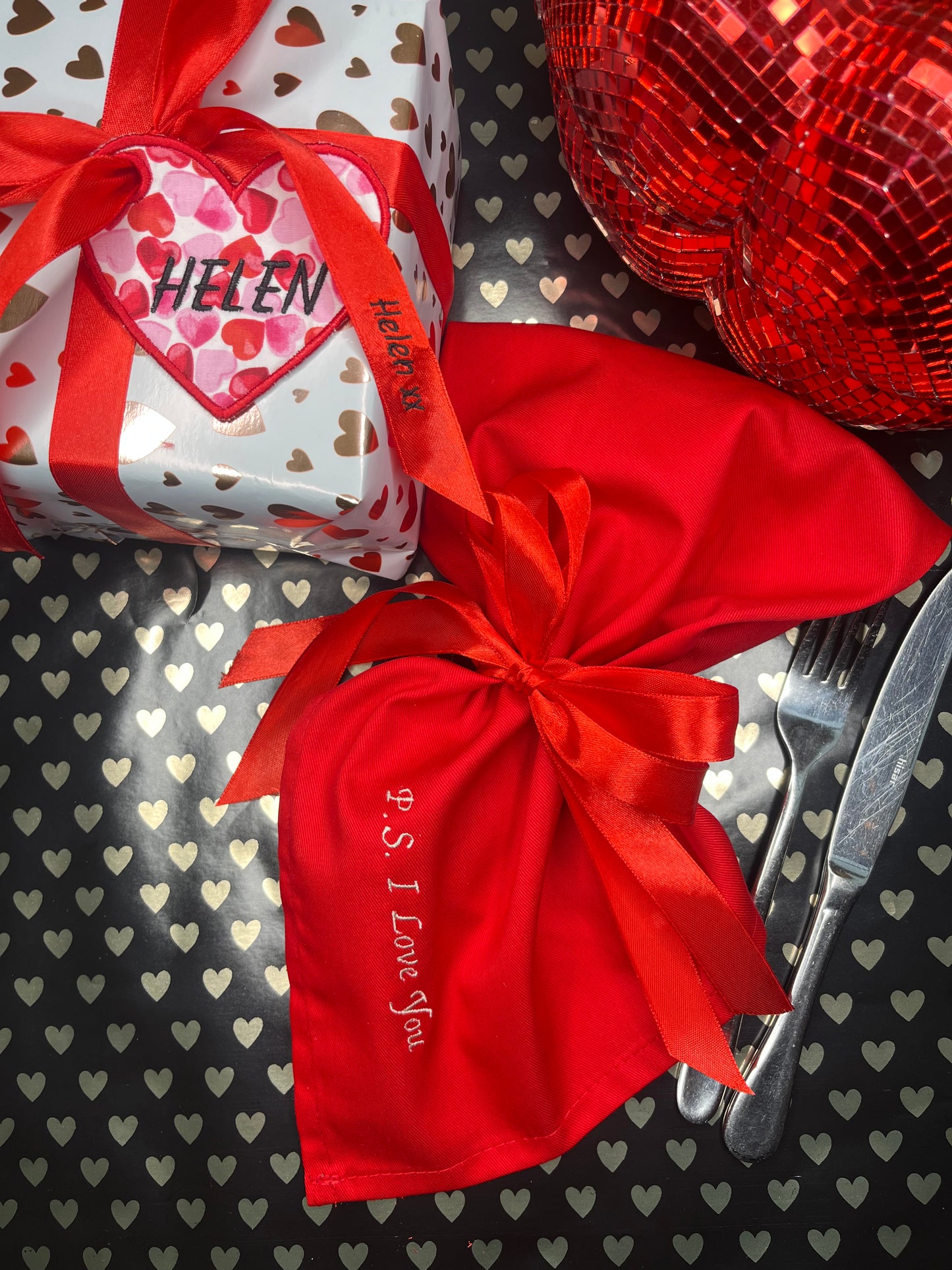 PERSONALISED VALENTINE NAPKINS