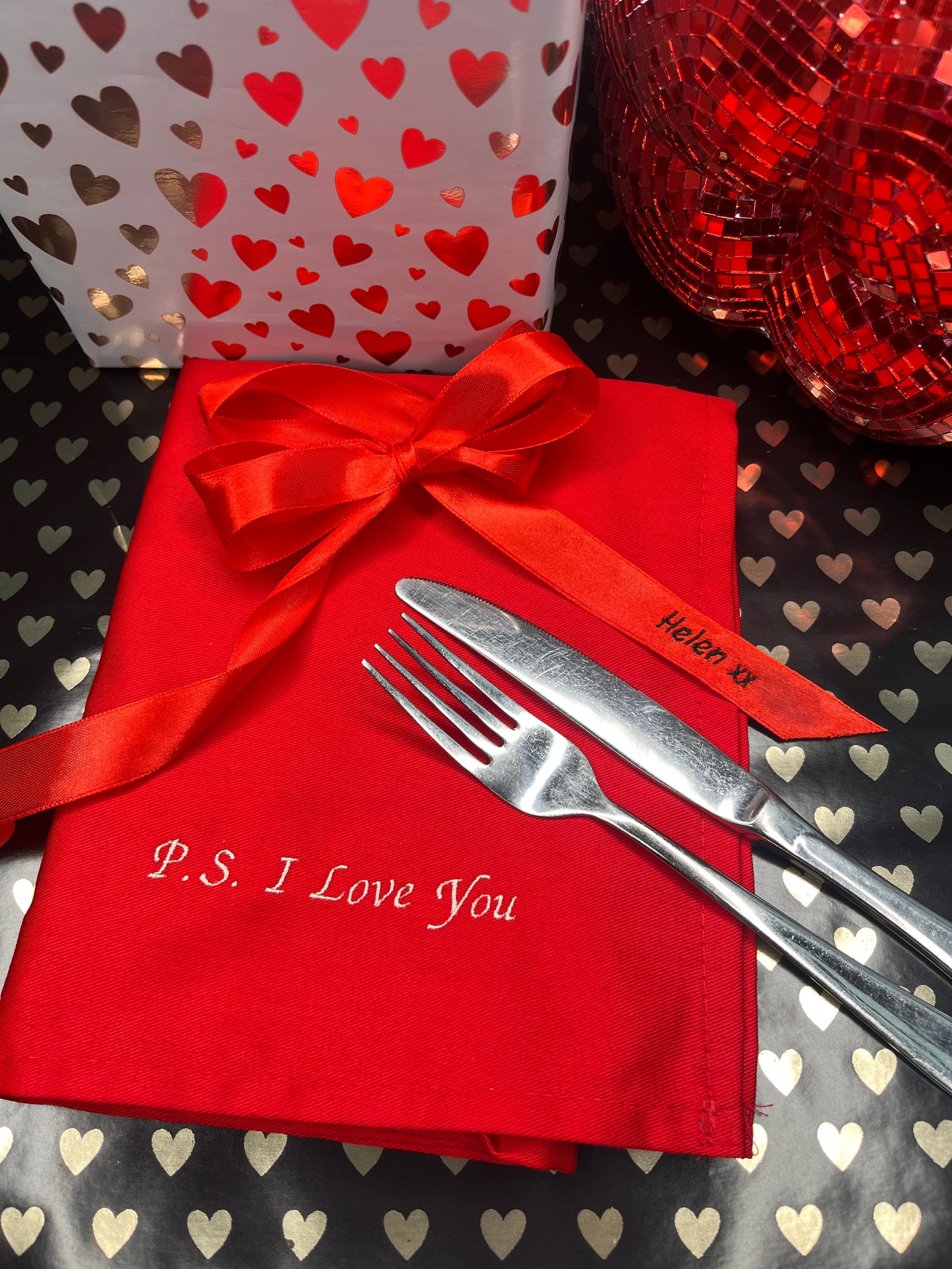 PERSONALISED VALENTINE NAPKINS