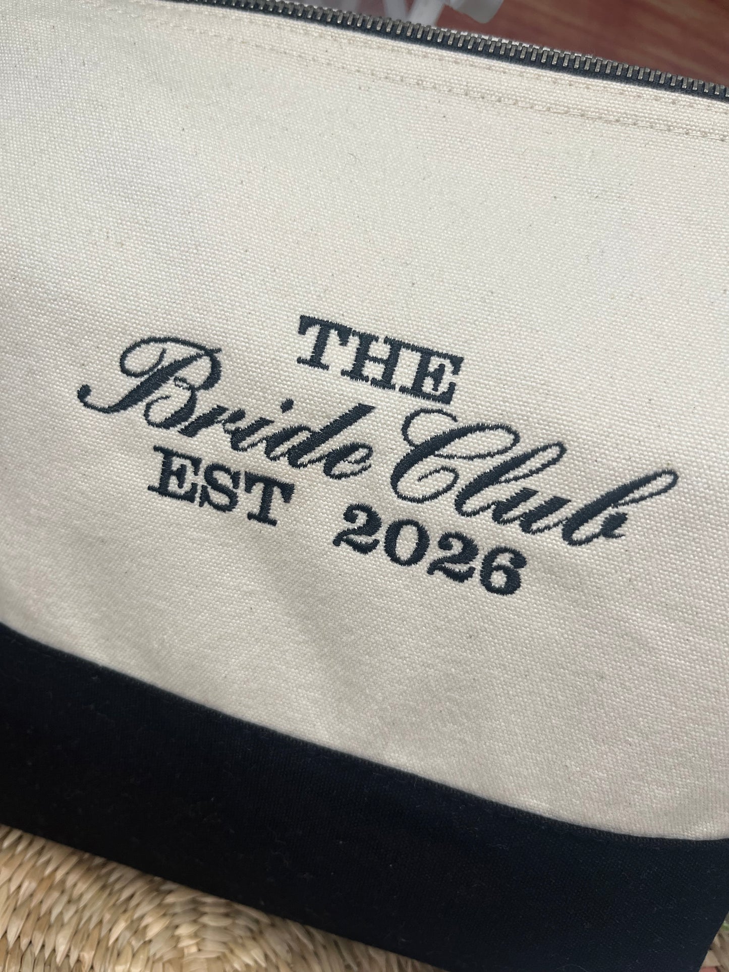 PERSONALISED BRIDE CLUB WITH YOUR YEAR CUSTOM POUCH