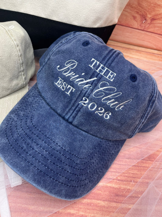 THE BRIDE CLUB EMBROIDERED CAP