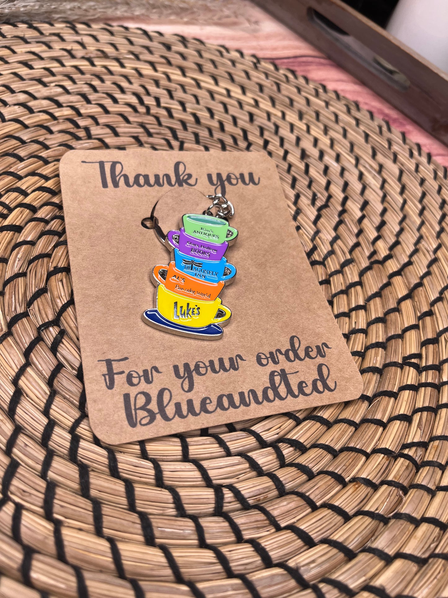 GILMORE GIRLS STARS HOLLOW STACKED KEYRING