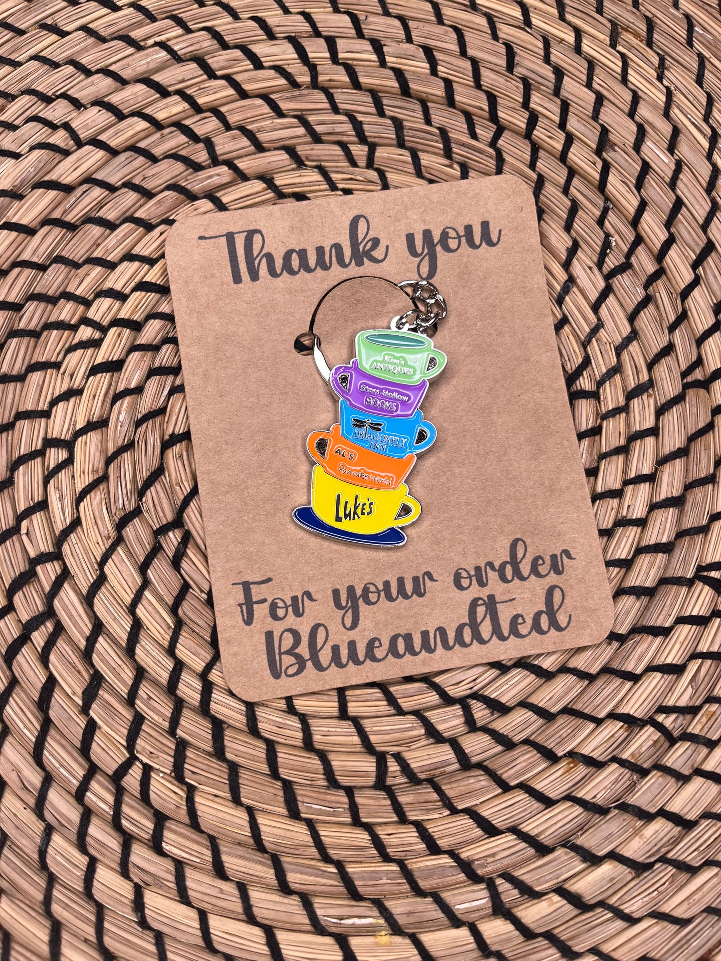 GILMORE GIRLS STARS HOLLOW STACKED KEYRING