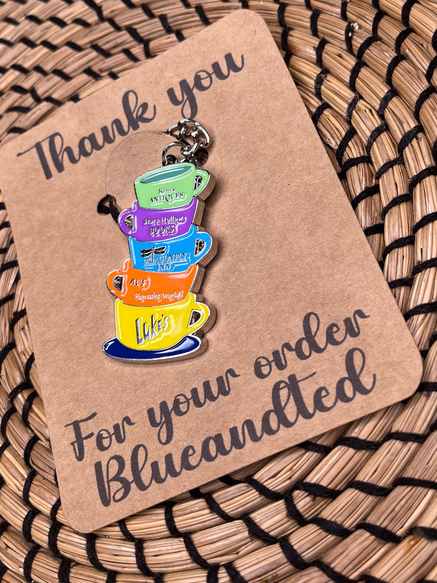 GILMORE GIRLS STARS HOLLOW STACKED KEYRING