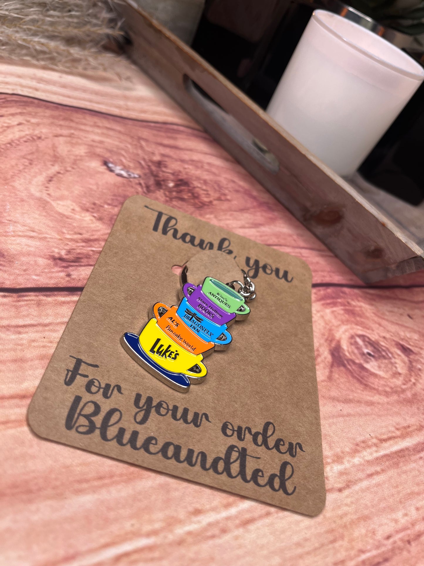 GILMORE GIRLS STARS HOLLOW STACKED KEYRING