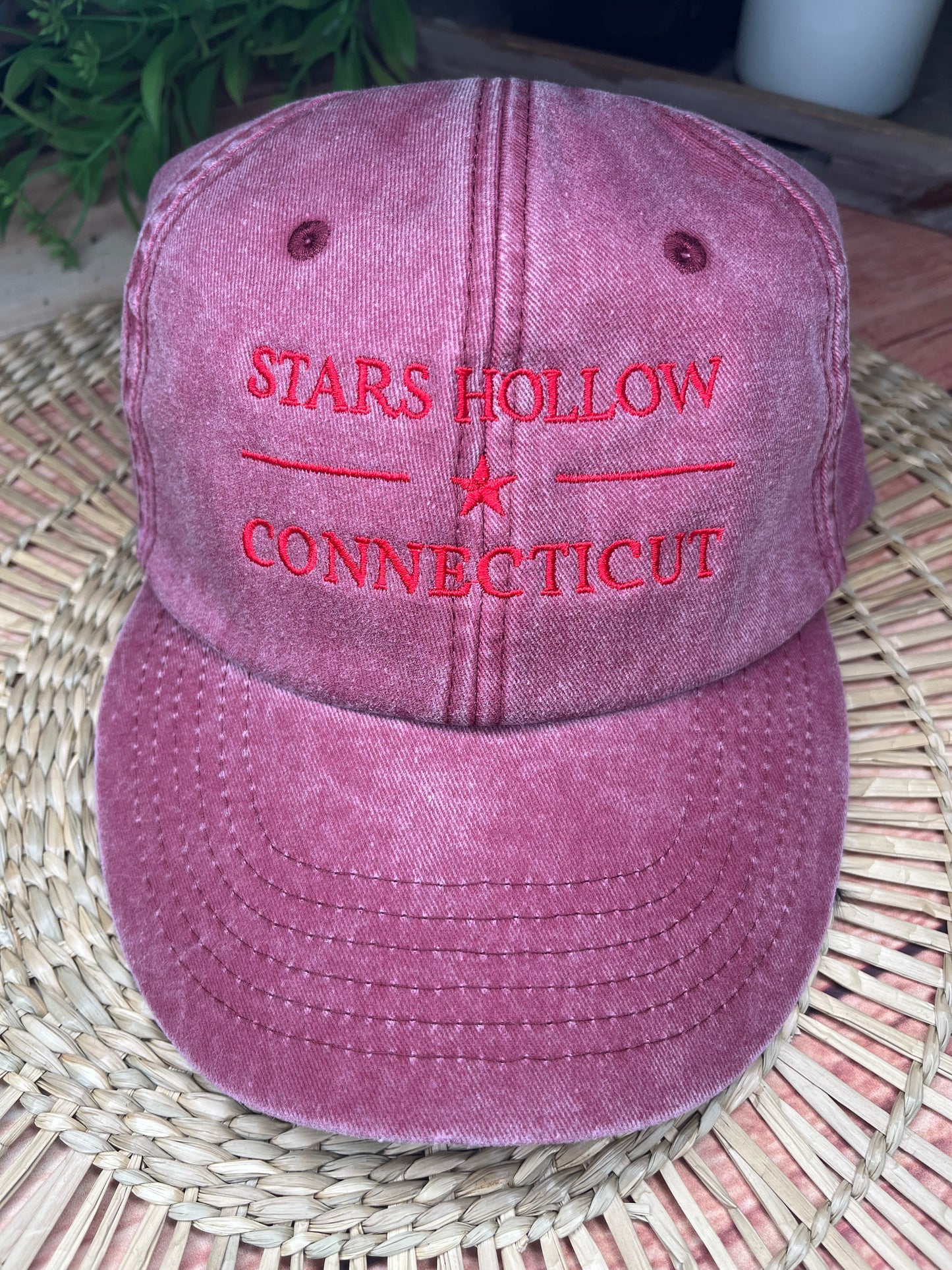 STARS HOLLOW EMBROIDERED CAP