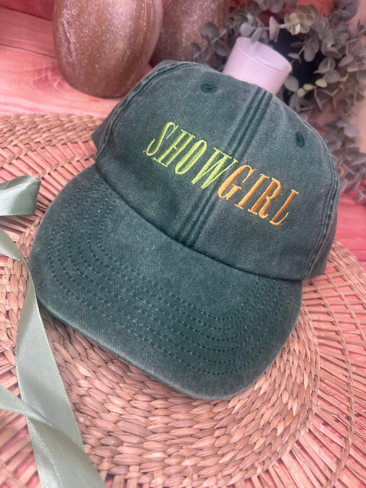 SHOWGIRL EMBROIDERED CAP
