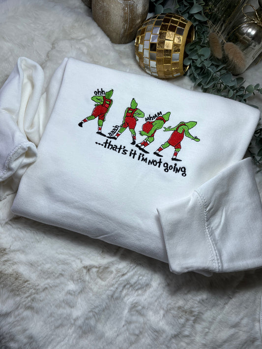 SALE CHRISTMAS GRINCH WHITE SWEATSHIRT