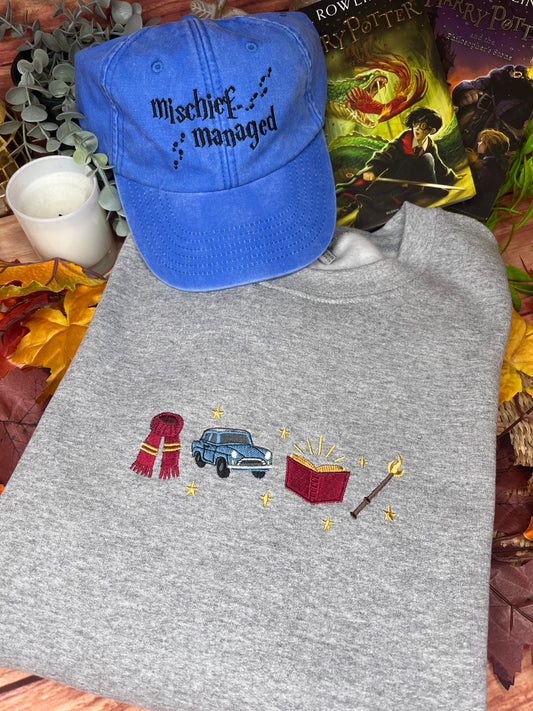 HARRY POTTER ICONS EMBROIDERED SWEATSHIRT