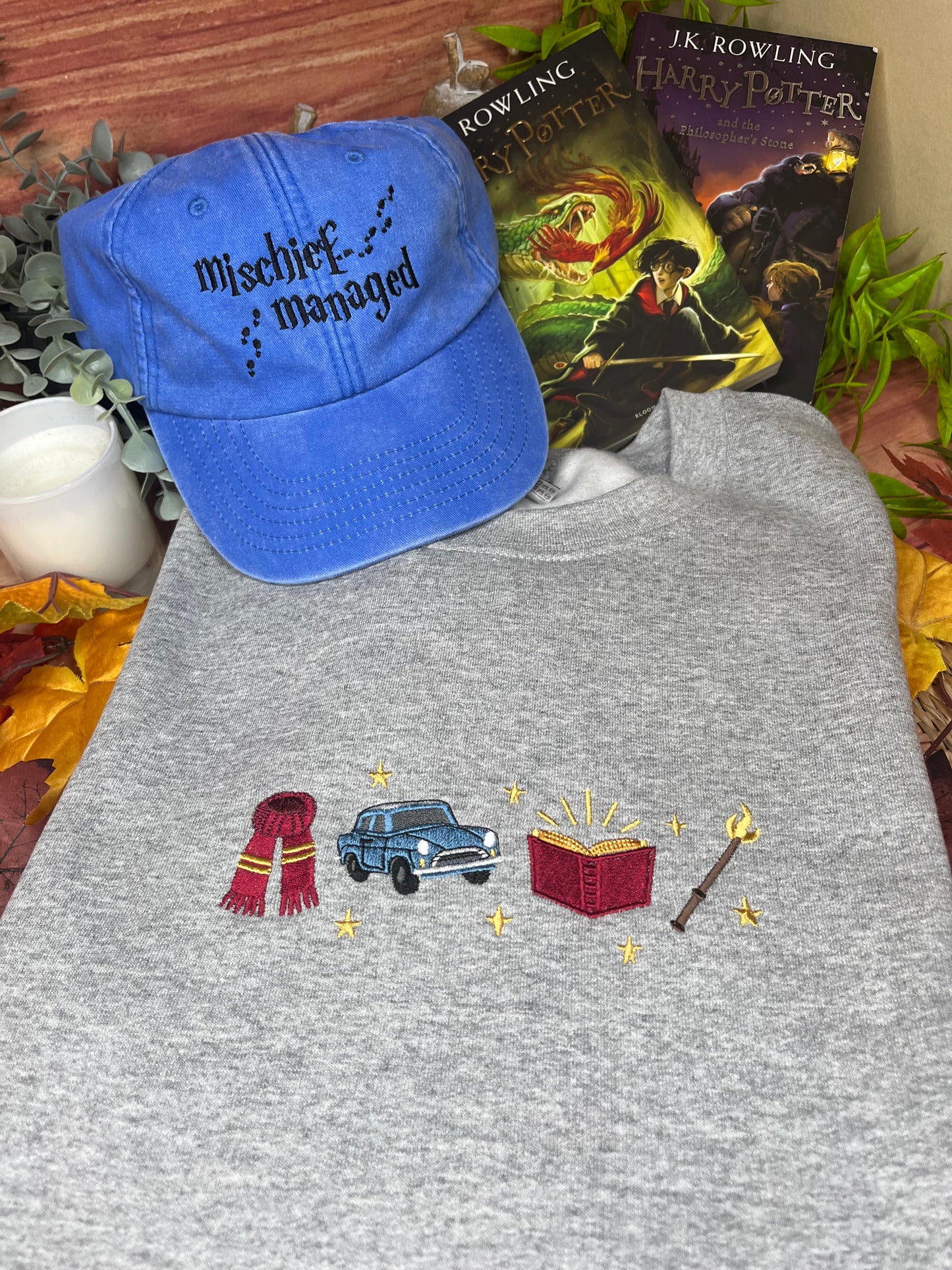 HARRY POTTER ICONS EMBROIDERED SWEATSHIRT